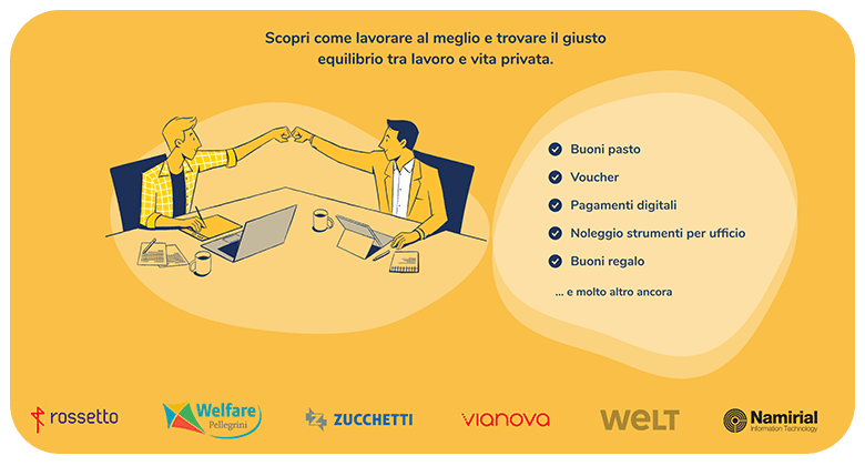 Due persone che si stringono la mano in un ambiente di lavoro.
